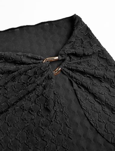 ZAFUL Sarong Coverups for Women Textured Beach Vacation Bathing Suit Cover Up Wrap Swim Bikini Mini Skirt for Swimwear view 4