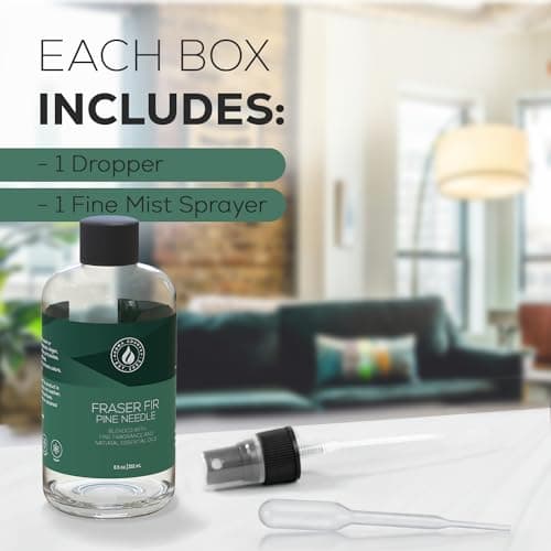 Aroma Country Fraser Fir Christmas Tree Diffuser Oil - Luxury Essential Oils for Diffuser Refill & Air Freshener Room Spray - Natural Home Fragrance, Pine Needle Scented Oil for Diffusers (8.5 Fl. oz) view 5