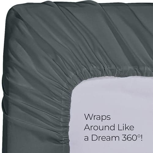 Utopia Bedding King Fitted Sheet - Bottom Sheet - Deep Pocket - Polyester - Shrinkage and Fade Resistant - Easy Care -1 Fitted Sheet Only (Grey) view 6