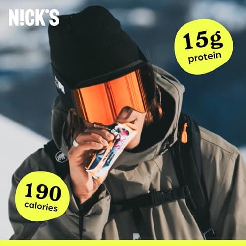 N!CK'S Protein Bars Chocolate Caramel, 12-Count Box (12 bars x 50g) | Protein-Packed Snack, Low Calories, Low Carbs, Keto Friendly, No Added Sugar view 5