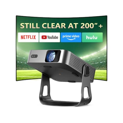 Now with Netflix/1080P-VOPLLS Smart Mini Projector with WiFi and Bluetooth | Thinnest 1.81" Native 1080P Auto Focus & Keystone Portable Outdoor Projector, 4K Home Movie Theater — image 1