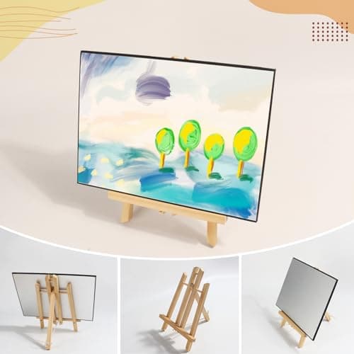 11 in Easel Stand for Painting, Canvases, Art, Crafts, Tabletop Easels, Small Table Top Paint Station for Kids Adults, Portable Display Photo Picture Sign Holder(4 Pack) view 4