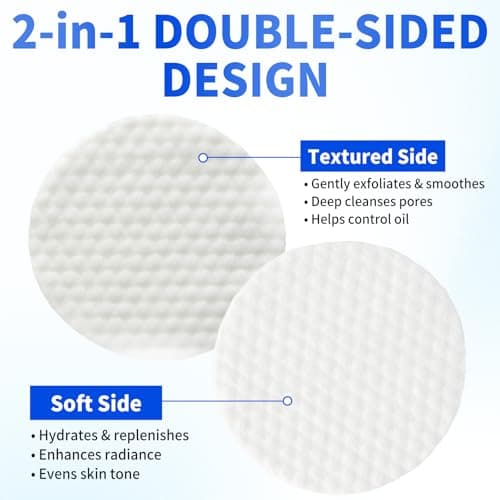 MRLILEI BHA Salicylic Acid Toner Pads with Pore Care, Dual-Textured Exfoliating Pads with Glycolic Acid & Niacinamide, Daily Facial Skincare for All Skin Types, 70 Pads + 4 Trial Pads view 4