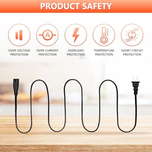 24V180W Power Supply Cord Charger for jackery 1000 880 Power Supply Cables Compatible with Jackery Explorer 1000 E1000 880 E880 Portable Power Station Solar Generator, Replacement KA18024075-6C view 6