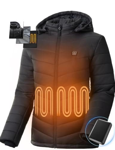 Heated Jackets for Women with Power Bank, Winter Coat Gifts view 3