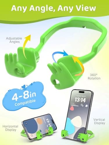 Gifts for Teen Boy Girl Kid Man Woman Adult: Cell Phone Stand Stocking Stuffers Gifts for Kids Patented OK Phone Holder for Desk Teenage Son Funny Trendy Birthday Gift Cool Gadgets Who Want Nothing view 2