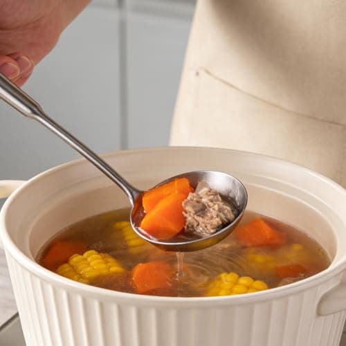 18/10 Stainless Steel Cooking Utensils Set, 13 PCS Long Large Metal Cooking Utensil Tools Set, Mirror Polished Kitchen Gadget Cookware and Kitchen Tool Set, Dishwasher Safe view 6