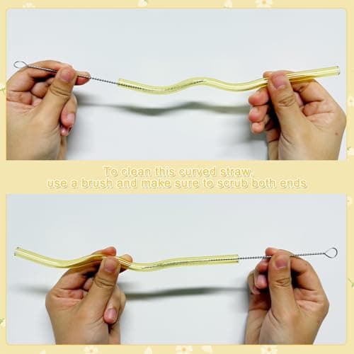 KMCCUMBER Cute Glass Cups with Lids and Straws, Teen Girl Birthday Gifts Daisy Iced Coffee Cup, Beige Aesthetic Mug Tumbler for Birthday Mothers Day Christmas Valentines Coffee Lover 16oz view 5