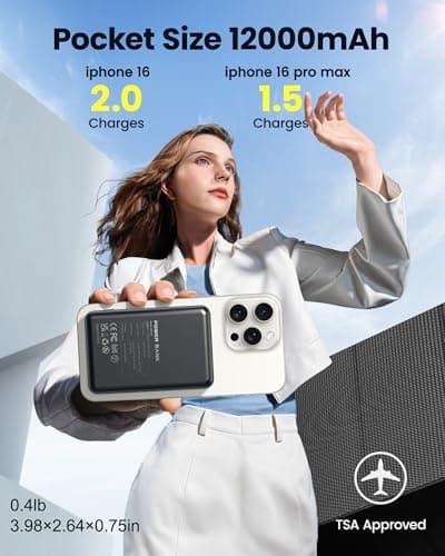 for MagSafe Power Bank 5000mAh, Magnetic Portable Charger view 4