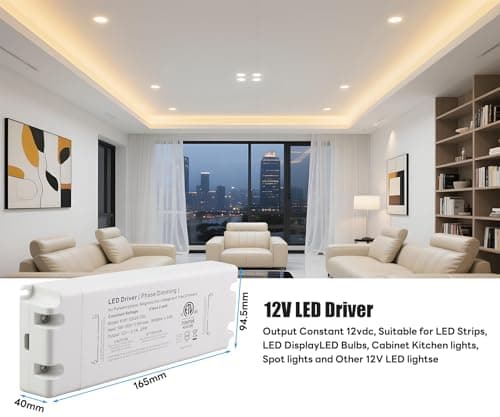 12V 25W Dimmable LED Driver, Power Supply for TRIAC Dimmer, AC to DC Transformer for LED Lighting view 2