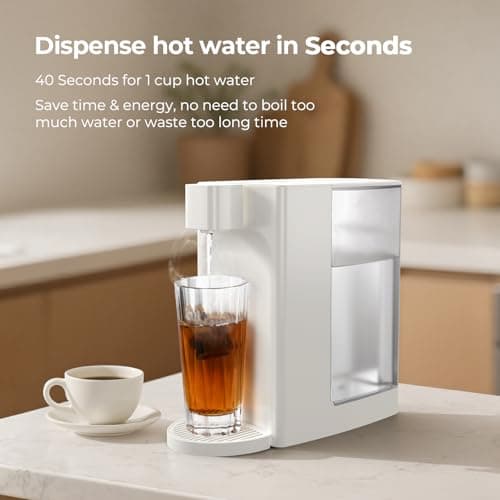 Dawnstar Electric Kettles, D20 Instant Hot Water Dispenser for Quick Boiling & Dispense, Adjustable 3 Temperatures & 5 Water Volume, Removable 0.8 Gallon 100 Ounce Water Tank Capacity, BPA Free view 3