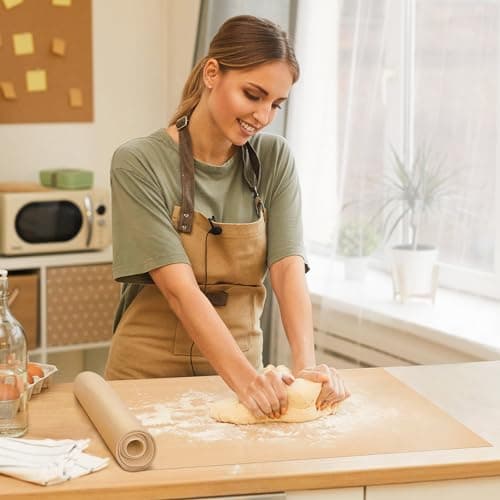 Silicone Baking Mat Roll - Best German Silicone - Heat Resistant Baking Macaron Bread Mat, Non-stick Pastry Mat, Reusable Dough Rolling Mat, Non Slip Countertop Protector Mat, Counter Mat, Oven Mat view 2