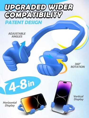 Stocking Stuffers for Teen Boys Men Adult Gifts Thumbs Up Lazy Phone Stand view 3