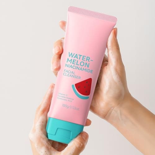 BeauBase Watermelon Niacinamide Face Wash, Foaming Facial Cleanser for All Skin, Face Wash for Women, Teens Girls, Gentle, Soften, Oil Control, Glow, Even Skin Tone, 3.53 Fl Oz/pcs (Pack of 3) view 5