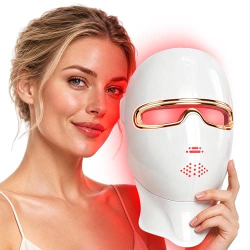 Red Light Therapy Mask for Face, 850nm NIR Treats Acne & Wrinkles — image 1
