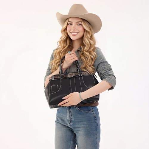 Retro Y2K Handbag Leopard Belt Tote Bag for Women with Crossbody Strap view 7