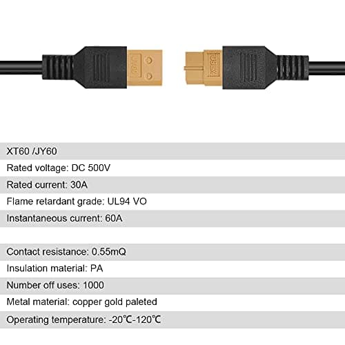 DOKIO XT60 Extension Cable 19.7 ft (6 m), Male to Female XT60 Solar Connector, Soft Silicone Copper Wire 12V/24V Extension Lead for Solar Panels or Power Station Controller Setup view 6