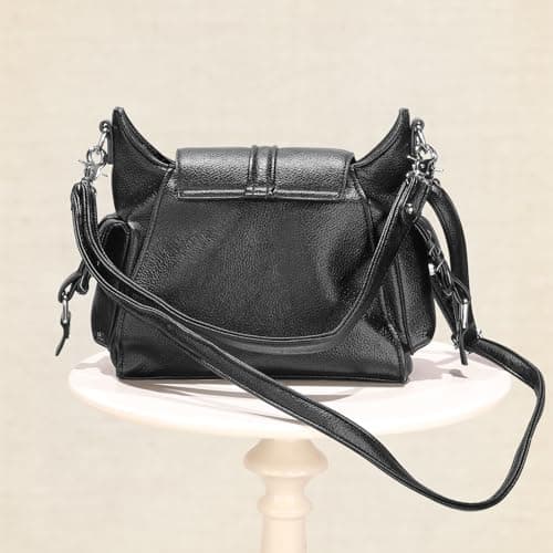 Women Mini Tote Bags City Tote Shoulder Boho Vegan Leather Hobo With Straps view 6