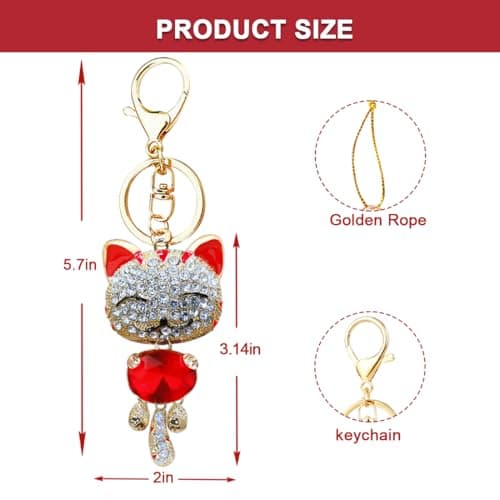 Cat Ornaments for Christmas Tree, Metal Cats Ornament with Rhinestone, Kitten Ornament, Personalized Pet Ornaments- Cat Lovers Gifts for Women, Owner, Mom view 3