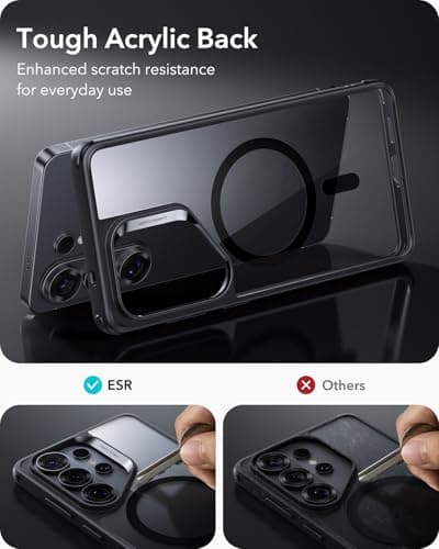 ESR for Samsung Galaxy S26 Plus Phone Case, Compatible with MagSafe, Military-Grade Protection, Shockproof Magnetic Case for Samsung Galaxy S26 Plus, Classic Hybrid Series, Clear Black view 5