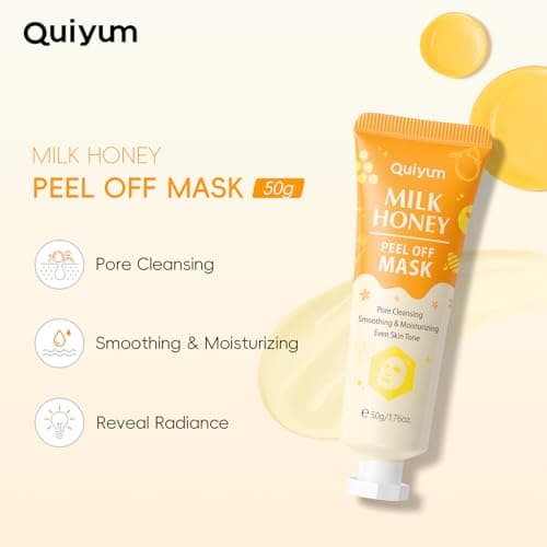 QUIYUM 6PCS Skincare - Skin Care Sets with Watermelon Cleanser, Plum Serum, Blueberry Moisturizer, Milk Honey Peel-Off Mask, Hand Wax, Foot Wax, Hydrating Cleansing Repairing, Ideal Gifts Sets view 6
