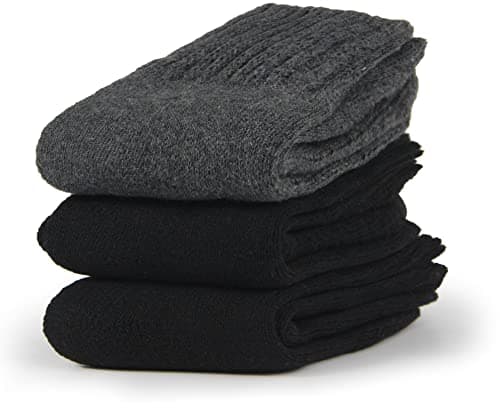 BenSorts Women's Winter Boots Socks Thick Warm Cozy Crew Socks Solid Color Gifts view 3