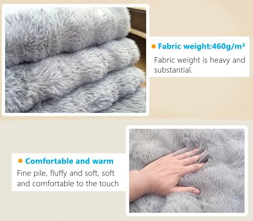 OMIVIER Large Dog Bed with Low-Angle Soft Pillow.Deluxe Dog Bed Fabric Comfortable and Soft.with Non-Slip Bottom, Washable pet Bed Medium for Crate.Color: Grey. view 5