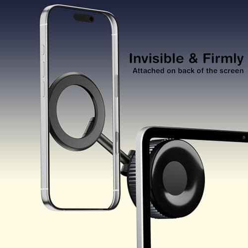 YIUS Magnetic Car Phone Holder for Magsafe [78+LBS Strongest Suction & 2400gf Magnetic] 360° Adjustable Phone Mount, Car Accessories for Tesla for iPhone 17 Pro Max 16 15 14 13 12 Air Plus view 2