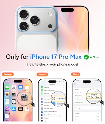 FNTCASE for iPhone 17 Pro-Max Case: [Compatible with Magsafe] Translucent Matte Cases with [Full Camera Protection] [Screen Protector] Military Grade Shockproof Protective Phone Cover - Light Pink view 2