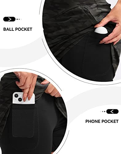 G Gradual Golf Skirts for Women Zipper Pockets High Waisted Skorts for Woman Tennis Athletic Workout Casual Summer view 4