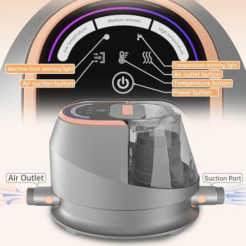 HiKiNS Dog Grooming Vacuum Kit,9 in 1 Dog Hair Vacuum Dryer Clipper Kits with 4.5L Dust Cup,18Kpa 1100W LED Display Pet Shedding Grooming Quiet with Adjustable 3 Modes Suction&Temperature(Upgraded) view 2