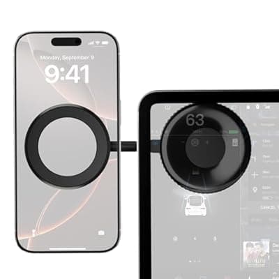 YIUS Magnetic Car Phone Holder for Magsafe [78+LBS Strongest Suction & 2400gf Magnetic] 360° Adjustable Phone Mount, Car Accessories for Tesla for iPhone 17 Pro Max 16 15 14 13 12 Air Plus