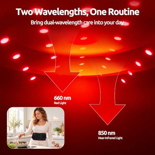 Red Light Therapy Pad, 70 LEDs Adjustable 22.1"x7.1" Light Wrap,Corded view 6