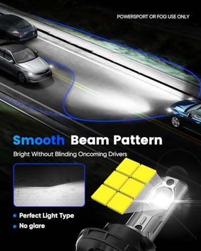 NOVSIGHT H13/9008 Bulbs Upgraded, 400% Brightness H13 Fog Bulbs, Quick Installation 9008, Pack of 2 view 4