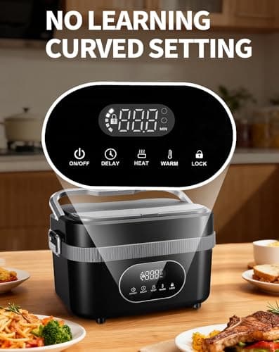 oofkit Electric Lunch Box For Adults(Men),Heated Lunch Box, Battery Powered Rechargeable,Self Heating Cordless,Portable Food Warmer For meals on the go view 5