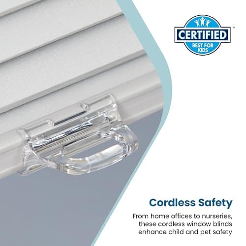 BlindsAvenue Cordless Cellular Shade, White, 24" W x 72" H | Light Filtering Pull Down Blinds for Indoor Windows, Thermal Insulation, Noise Reduction Honeycomb Shades for Home Privacy view 4