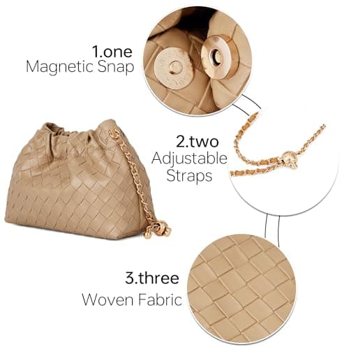 Kiss Sea Clutch Evening Purse, Mini Dumpling Crossbody Bag Womens Shoulder Handbags view 4