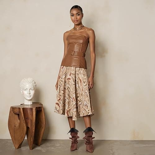 KaroNairy 3.5 in Slouchy Stiletto High Heel Booties for Women Pointed Toe Fold over Ankle Boots Sexy Shark Booties for Party view 5