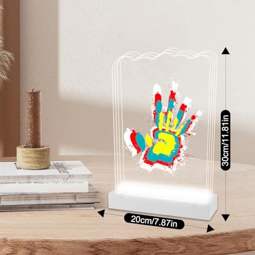 Family Handprint Kit, Personalized Baby Hand and Footprint Keepsake Kit, Non-Toxic Paint, Newborn Gift for New Parents, Babys Shower Gifts for Boys & Girls, Baby Memory Kits, Custom Family Gifts view 2