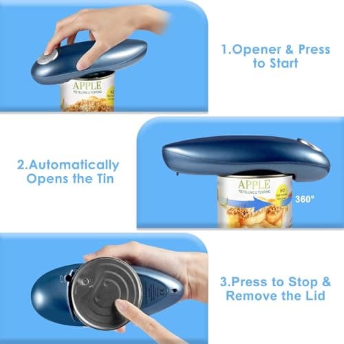 One-Touch Electric Can Opener Automatic Hand Free Can Openers for Arthritis and Seniors, Safety Can Opener Smooth Edge, Best Kitchen Gadget for Restaurant Home Use view 4