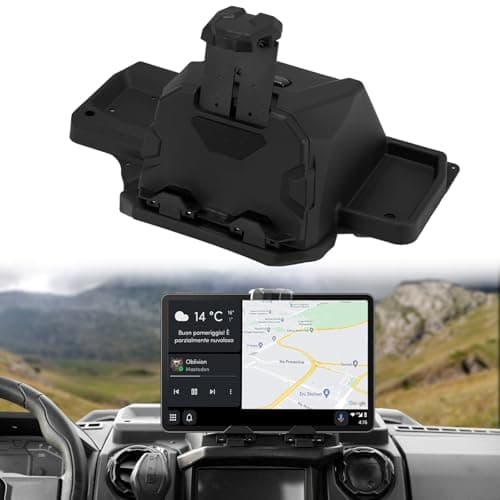AUPOWER Tablet Phone Holder for Polaris Ranger XD 1500, Adjustable Device Holder GPS Navigator Mount with Storage Box for Ranger Crew/XD 1500 Northstar Ultimate 2024 2025 Accessories