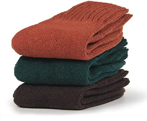 BenSorts Women's Winter Boots Socks Thick Warm Cozy Crew Socks Solid Color Gifts view 3