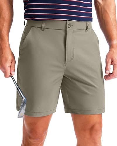 Men's Golf Shorts 7"/ 9"/ 11" Inseam with 5 Pockets Lightweight Stretch Quick Dry Casual Dress Hybrid Short for Men — image 1