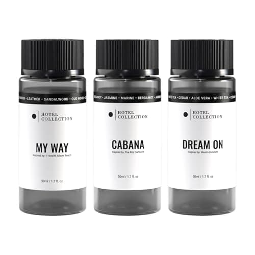 Hotel Collection Diffuser Oil-3 Pack Variety Pack Bundle-My Way, Cabana, Dream On-Aromatherapy Essential Fragrance Oil-50ML 1.7 FL OZ