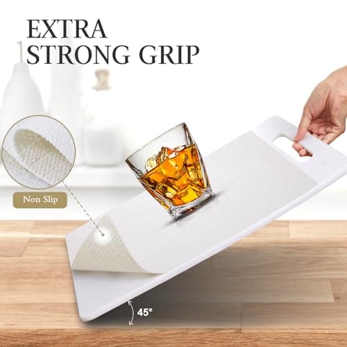 Beautysaid Shelf and Drawer Liner for Kitchen Cabinet, Non Adhesive Non Slip Shelf Paper Waterproof Washable Thickened for Dresser Pantry Shelve Bathroom Protector Liner(White,12 in x 10 FT) view 2