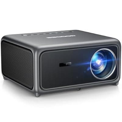 GooDee 4K Smart Projector with WiFi 6 & Bluetooth - UHD Movie Projector, ToF Auto Focus & Keystone, MEMC, Built-in Streaming Apps, Dolby Audio Home Theater for Outdoor Movie Night & Bedroom Cinema
