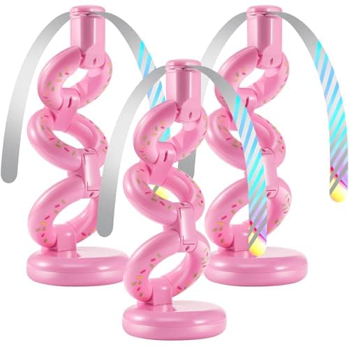 Fly Fans for Tables Fly Repellent Outdoor Keep Flies Away, Flies Spinner Table Top with Holographic Blades, Bug Traps for Picnic, Party, BBQ (Pink) view 1