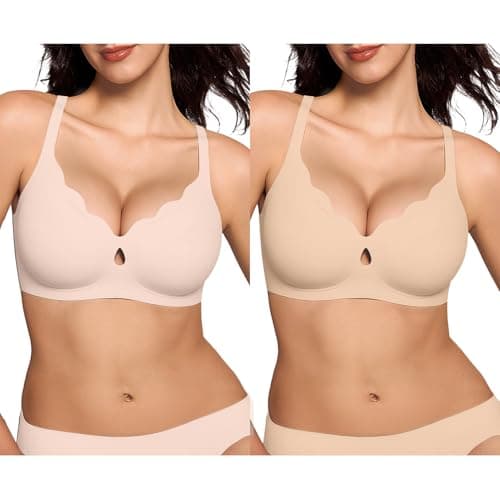 ProKloud Wireless Bras for Women Wave Push Up No Underwire Bralettes Seamless Full Coverage Support Lift Everyday Bra — image 1