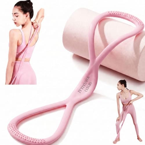 Resistance Bands with Handles,Figure 8 Resistance Band Elastic Fitness Bands Exercise Band for Home Yoga Gym Workout — image 1