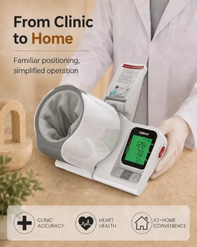 Blood Pressure Monitor for Home Use, No-Wrap Barrel-Type Upper Arm view 6